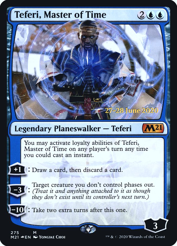 Teferi, Master of Time [Core Set 2021 Prerelease Promos] | The Clever Kobold