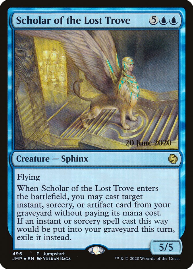 Scholar of the Lost Trove (Prerelease) [Jumpstart] | The Clever Kobold