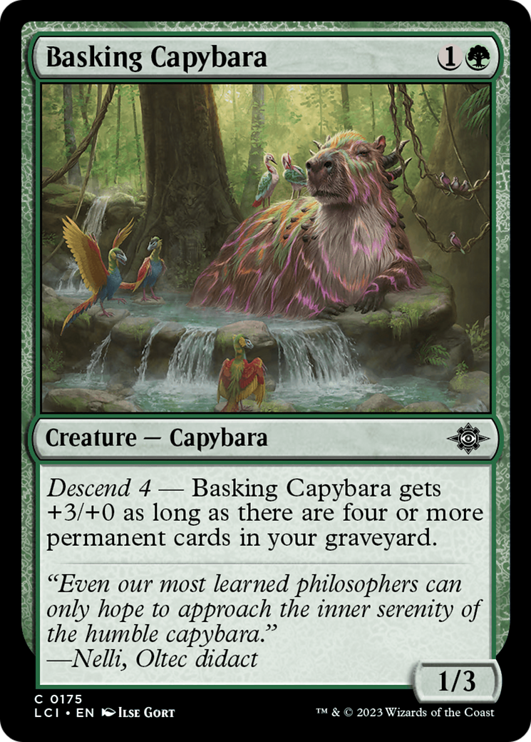 Basking Capybara [The Lost Caverns of Ixalan] | The Clever Kobold