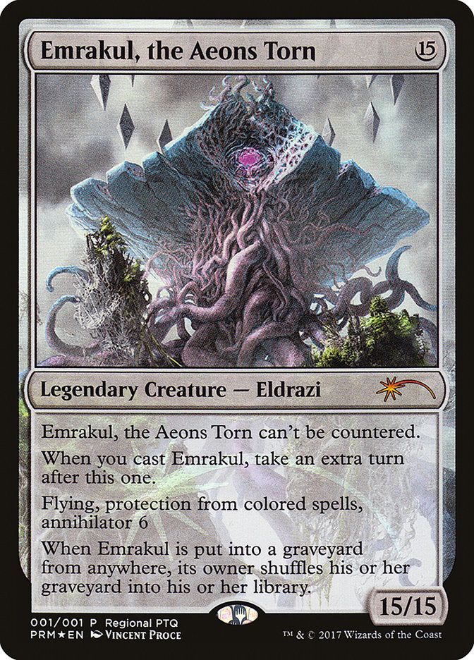 Emrakul, the Aeons Torn (Regional PTQ) [Pro Tour Promos] | The Clever Kobold