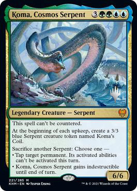 Koma, Cosmos Serpent (Promo Pack) [Kaldheim Promos] | The Clever Kobold