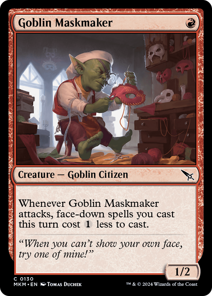 Goblin Maskmaker [Murders at Karlov Manor] | The Clever Kobold