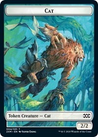 Cat // Copy Double-Sided Token [Double Masters Tokens] | The Clever Kobold