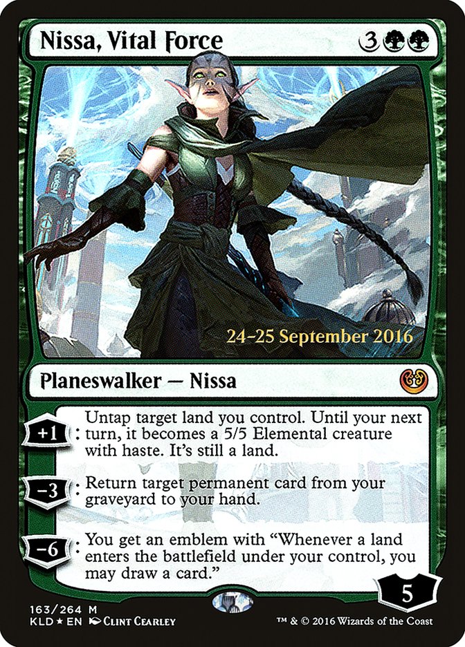 Nissa, Vital Force [Kaladesh Prerelease Promos] | The Clever Kobold