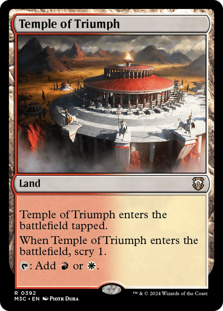 Temple of Triumph [Modern Horizons 3 Commander] | The Clever Kobold