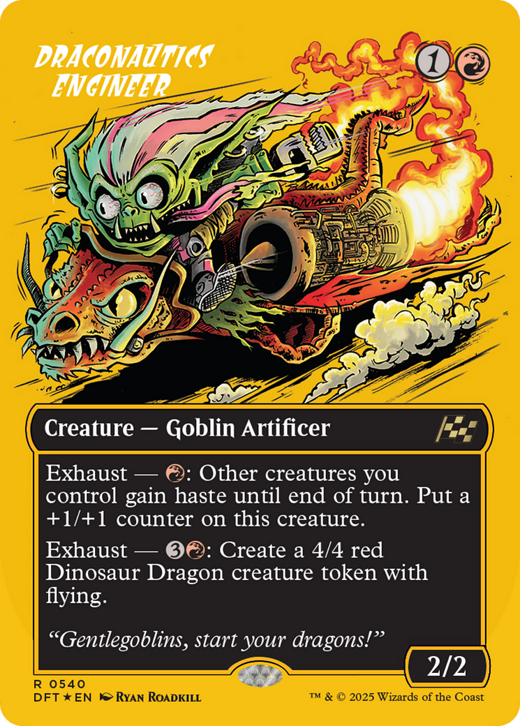 Draconautics Engineer (Borderless) (First-Place Foil) [Aetherdrift] | The Clever Kobold