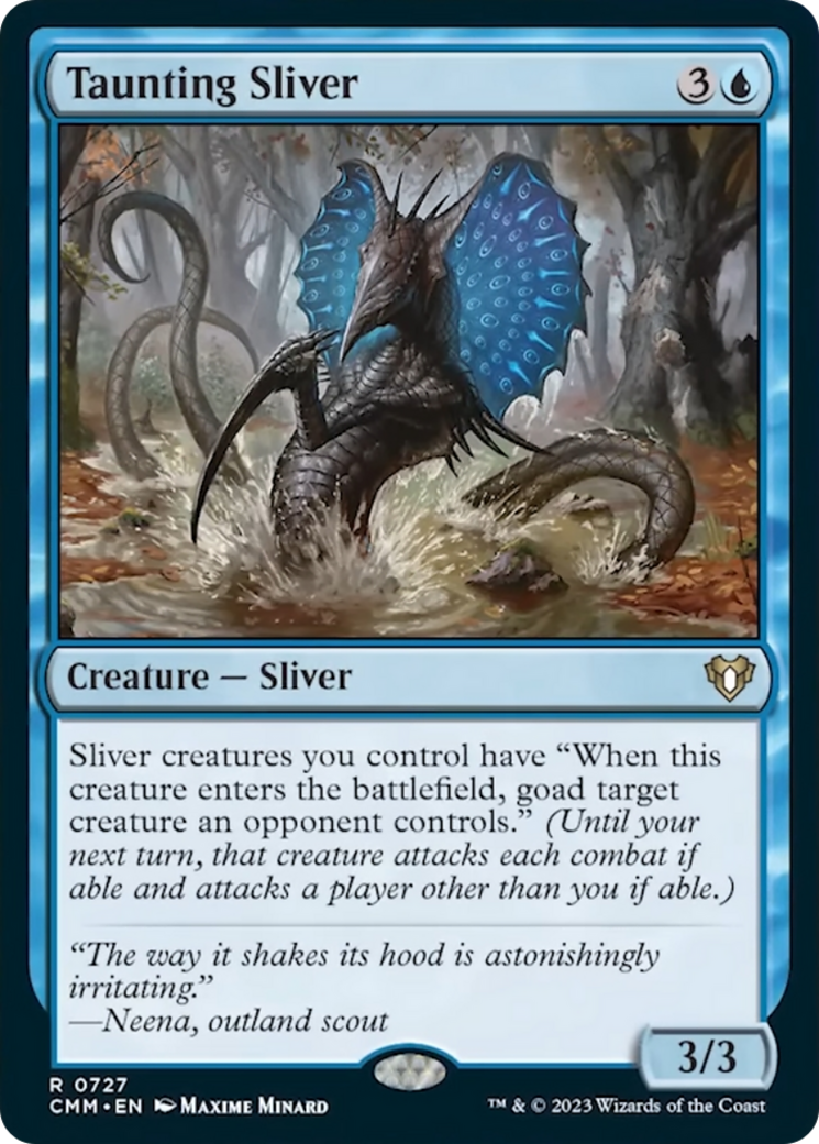 Taunting Sliver [Commander Masters] | The Clever Kobold