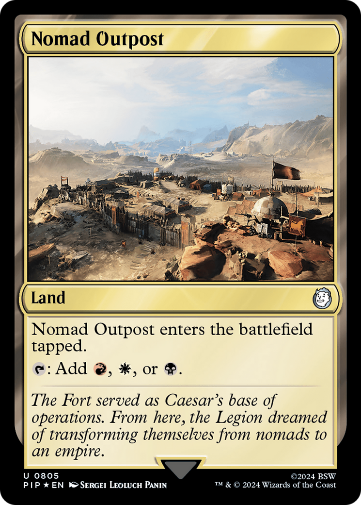 Nomad Outpost (Surge Foil) [Fallout] | The Clever Kobold