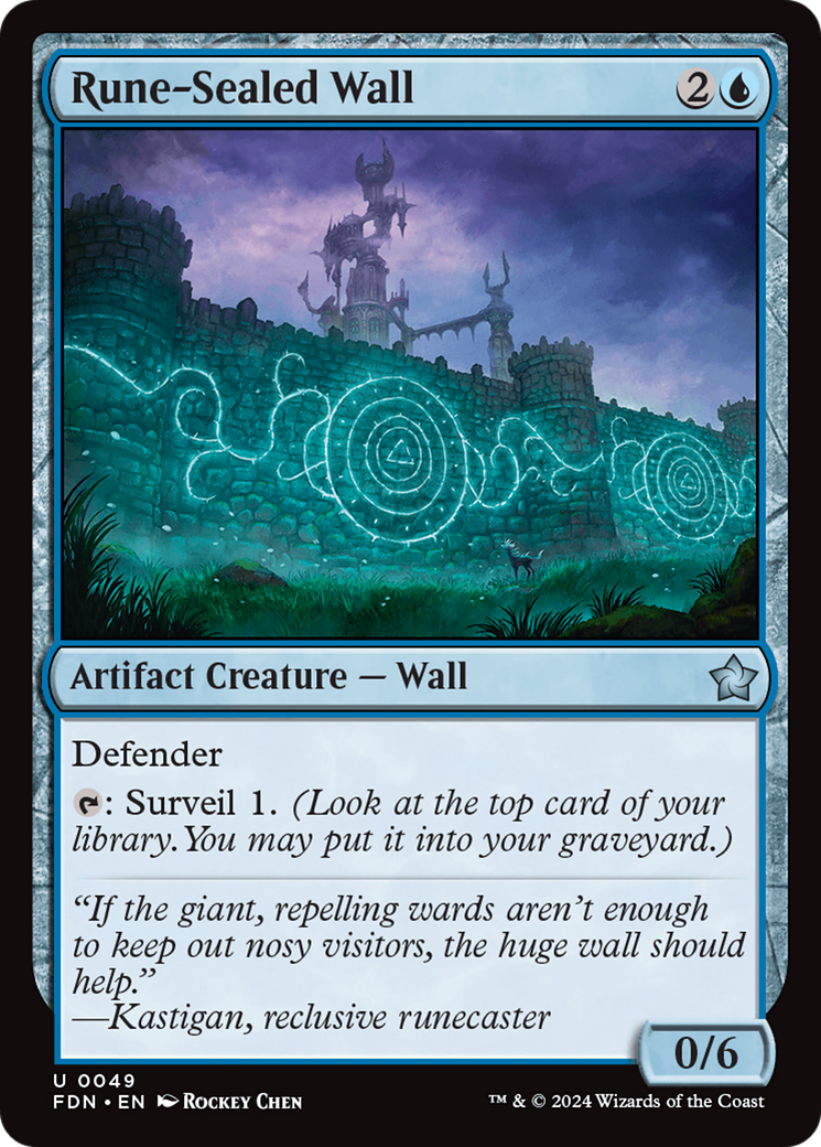 Rune-Sealed Wall [Foundations] | The Clever Kobold