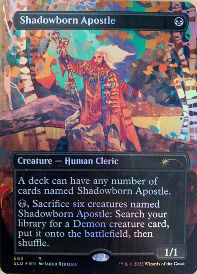 Shadowborn Apostle (Borderless) (683) [Secret Lair Drop Promos] | The Clever Kobold