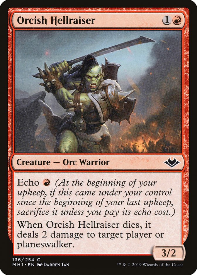 Orcish Hellraiser [Modern Horizons] | The Clever Kobold