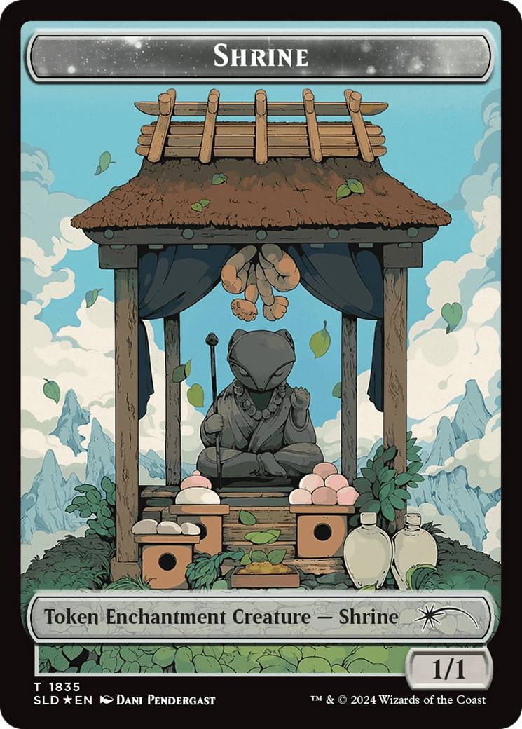 Shrine Token (Rainbow Foil) [Secret Lair: From Cute to Brute Tokens] | The Clever Kobold