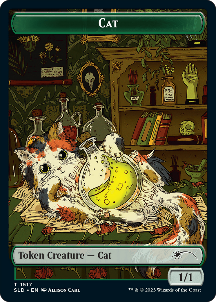 Dog // Cat Double-Sided Token [Secret Lair Commander Deck: Raining Cats and Dogs Tokens] | The Clever Kobold