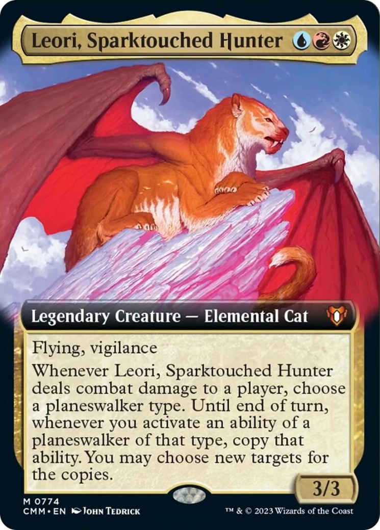 Leori, Sparktouched Hunter (Extended Art) [Commander Masters] | The Clever Kobold