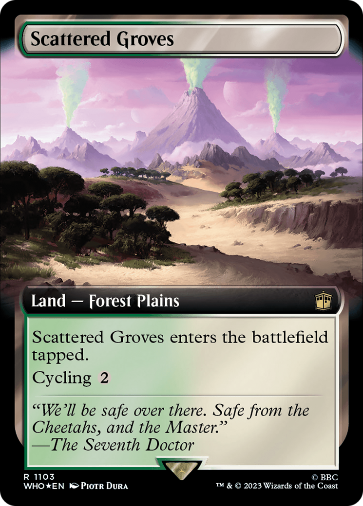 Scattered Groves (Extended Art) (Surge Foil) [Doctor Who] | The Clever Kobold