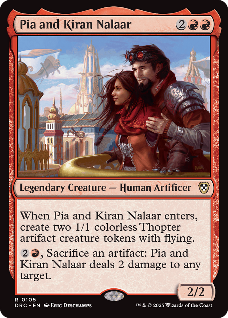 Pia and Kiran Nalaar [Aetherdrift Commander] | The Clever Kobold