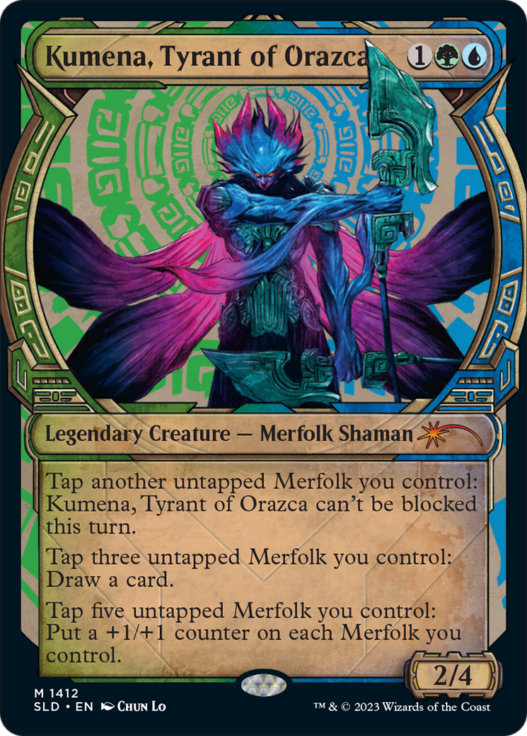 Kumena, Tyrant of Orazca (Rainbow Foil) [Secret Lair Drop Series] | The Clever Kobold