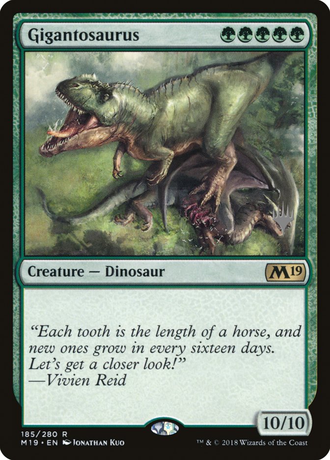 Gigantosaurus (Promo Pack) [Core Set 2019 Promos] | The Clever Kobold