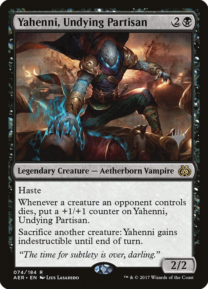 Yahenni, Undying Partisan (Promo Pack) [Aether Revolt Promos] | The Clever Kobold