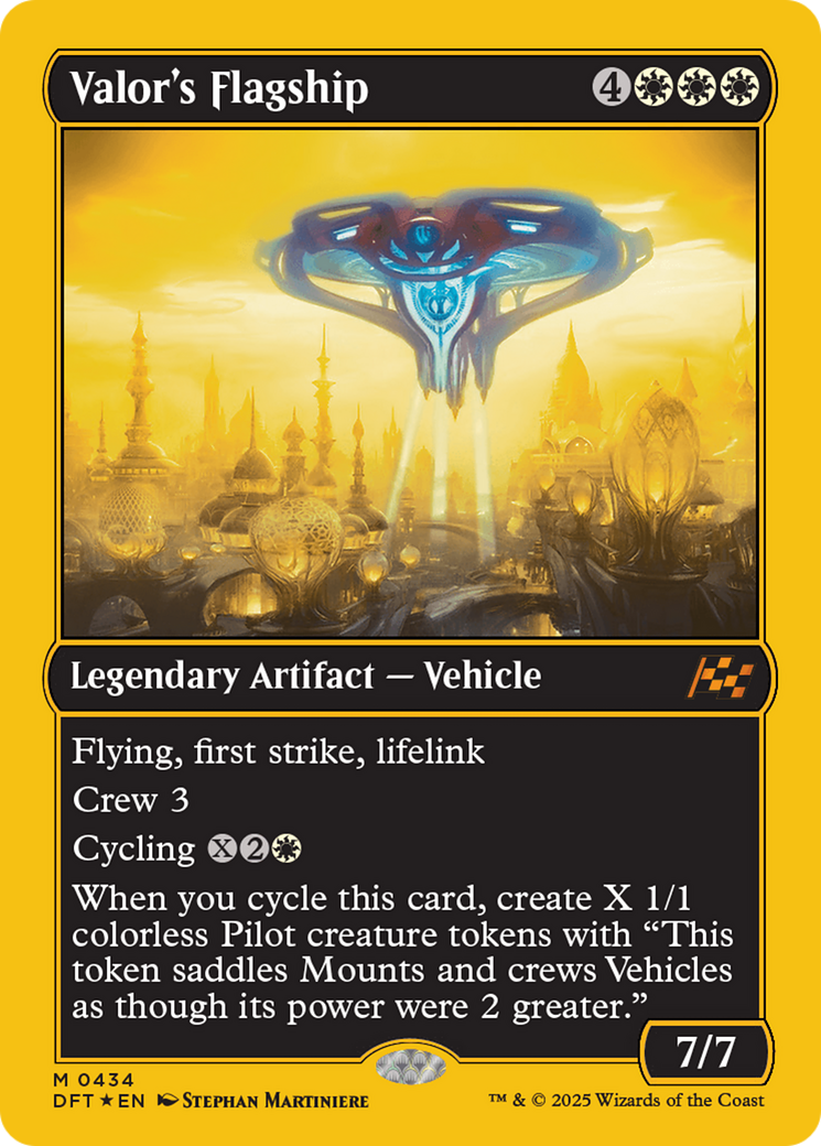 Valor's Flagship (First-Place Foil) [Aetherdrift] | The Clever Kobold