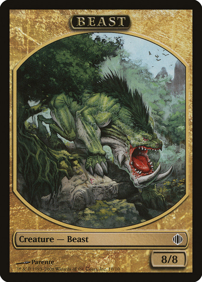 Beast Token [Shards of Alara Tokens] | The Clever Kobold