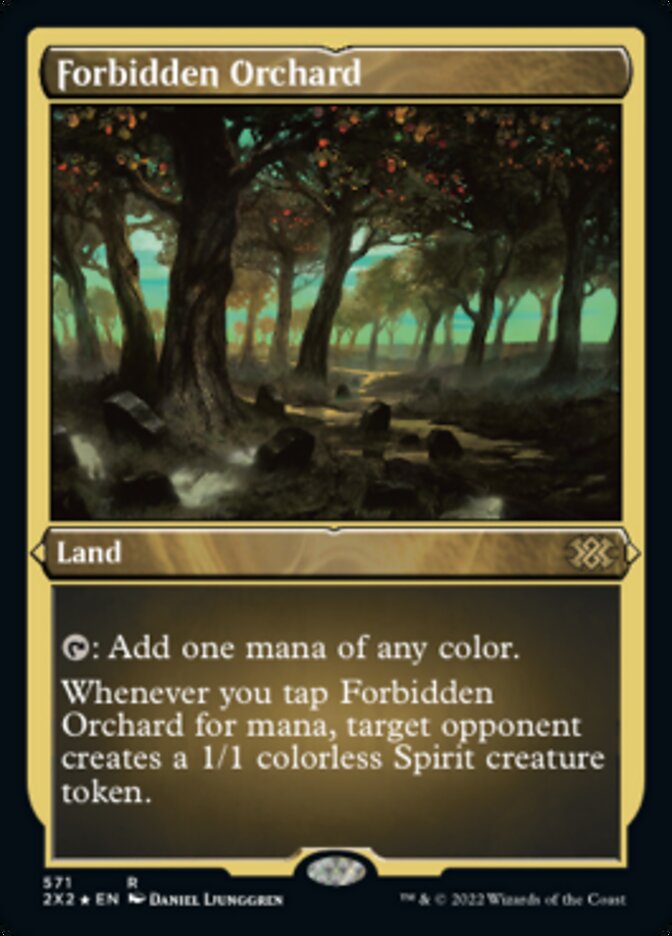 Forbidden Orchard (Foil Etched) [Double Masters 2022] | The Clever Kobold