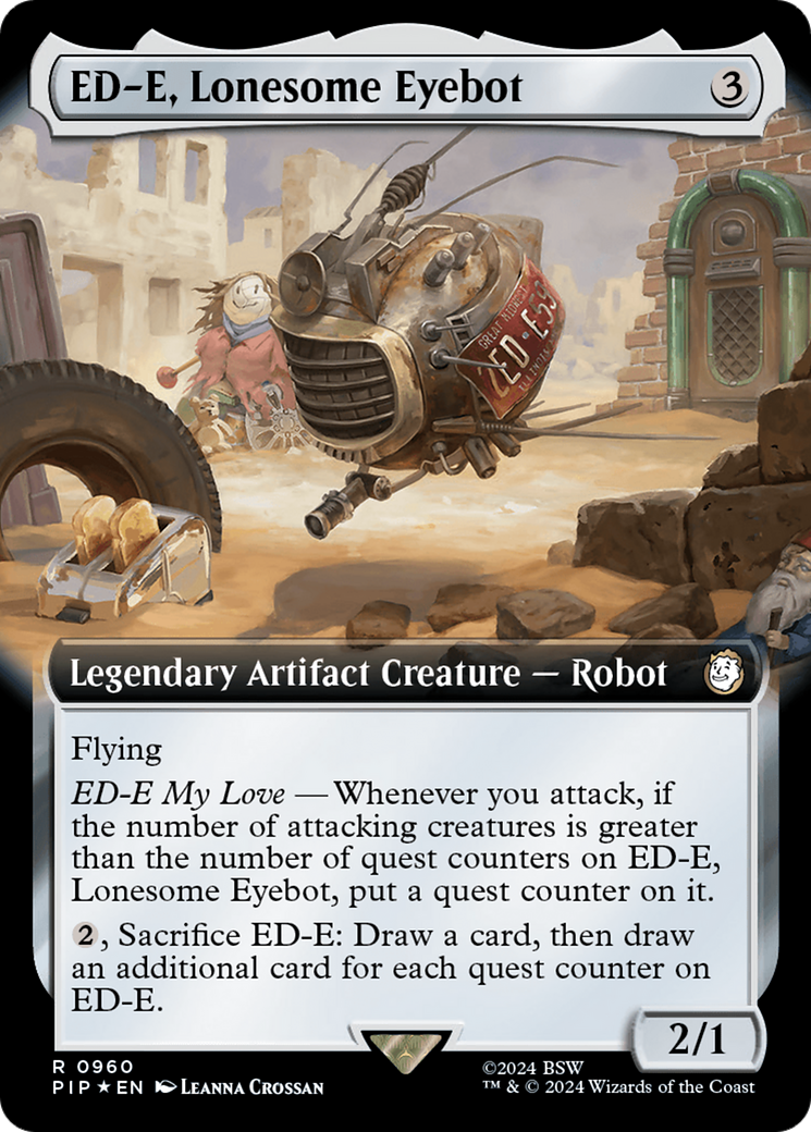 ED-E, Lonesome Eyebot (Extended Art) (Surge Foil) [Fallout] | The Clever Kobold