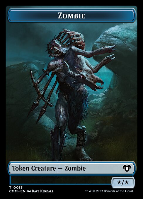 Human Soldier // Zombie (0013) Double-Sided Token [Commander Masters Tokens] | The Clever Kobold