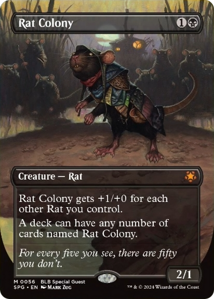 Rat Colony (Borderless) [Bloomburrow Special Guests] | The Clever Kobold