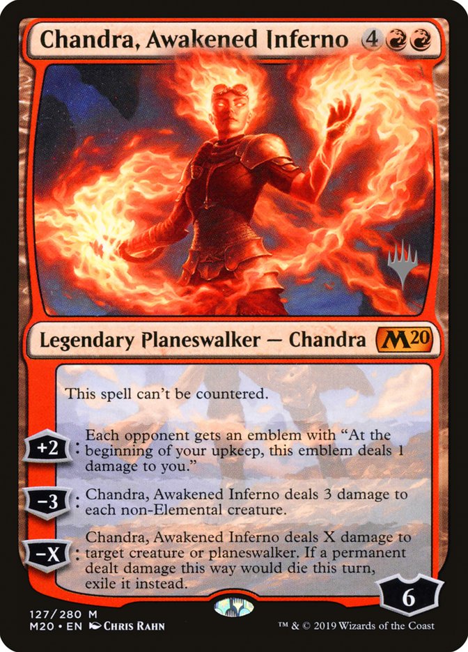 Chandra, Awakened Inferno (Promo Pack) [Core Set 2020 Promos] | The Clever Kobold