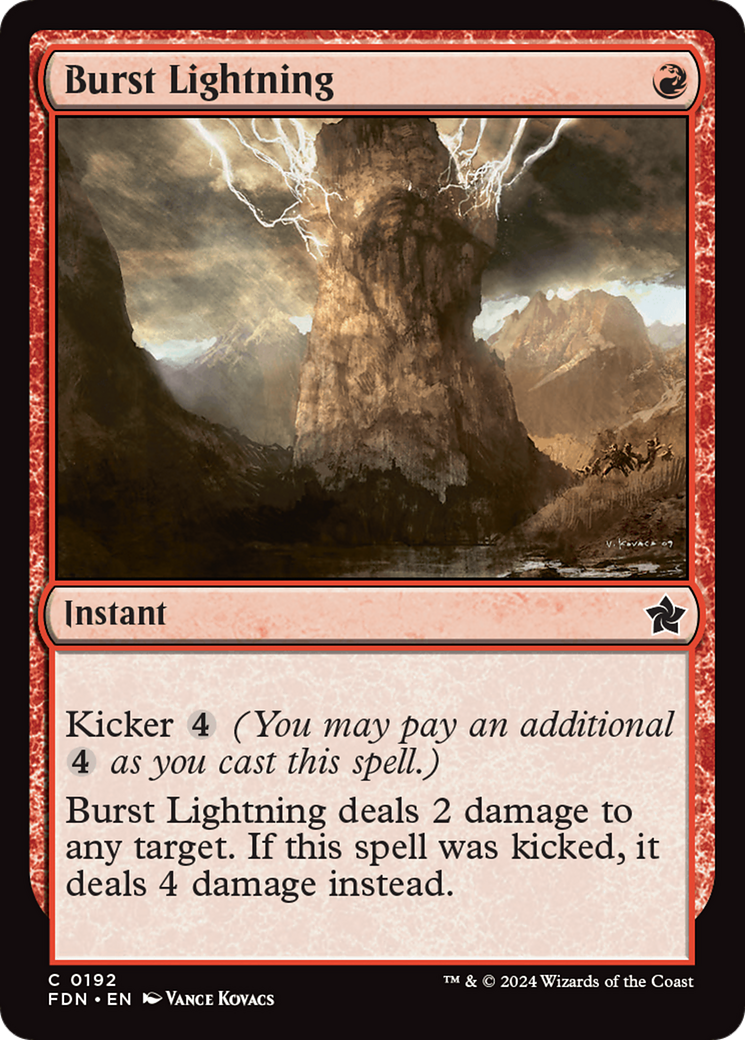 Burst Lightning [Foundations] | The Clever Kobold