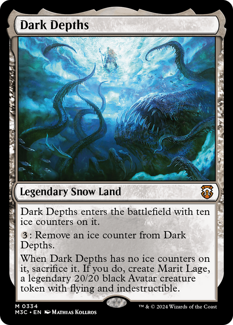 Dark Depths (Ripple Foil) [Modern Horizons 3 Commander] | The Clever Kobold