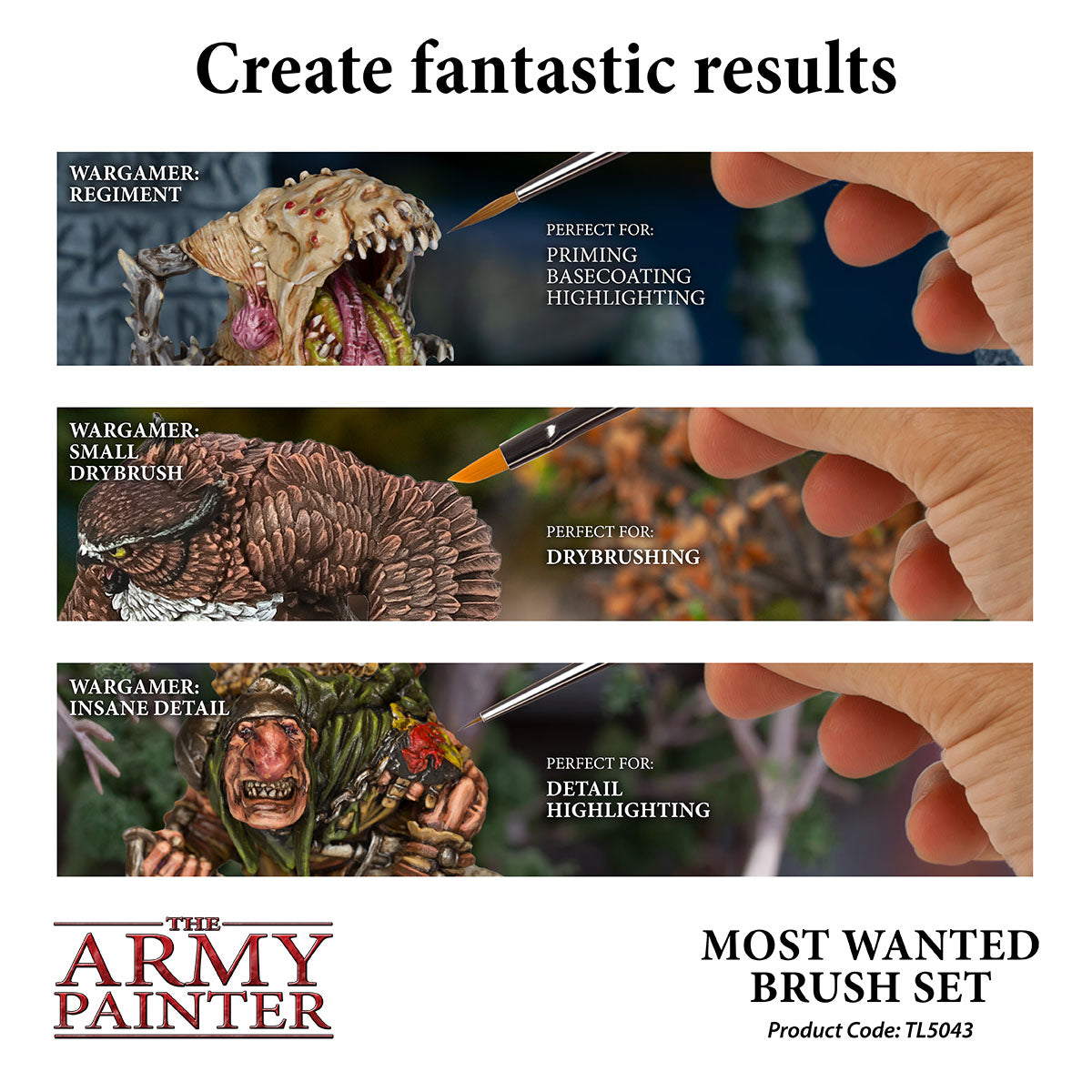 Army Painter Most Wanted Brush Set | The Clever Kobold