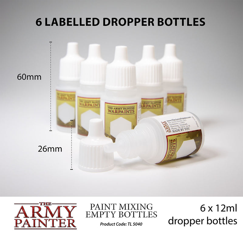 Army Painter Paint Mixing Empty Bottles
