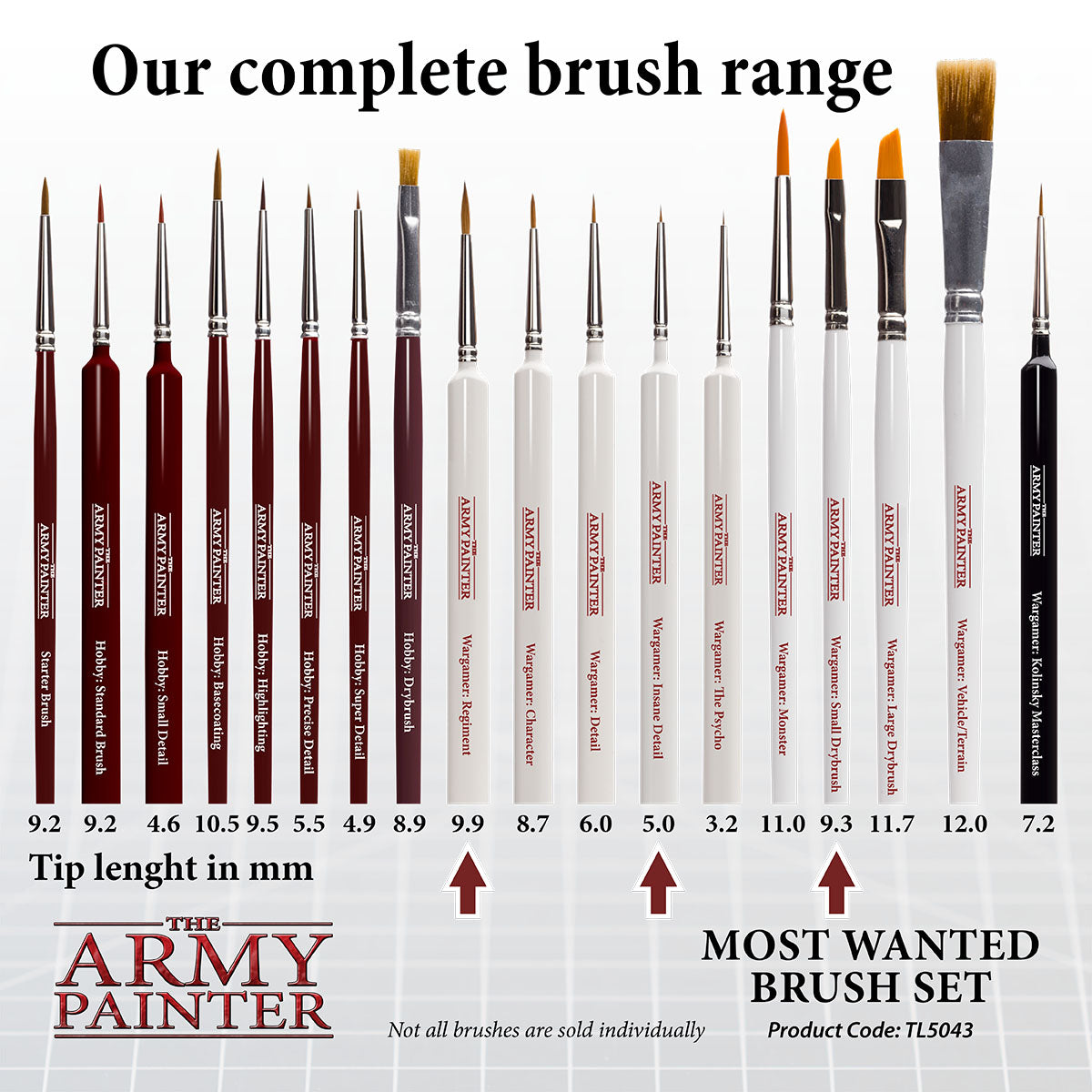 Army Painter Most Wanted Brush Set | The Clever Kobold