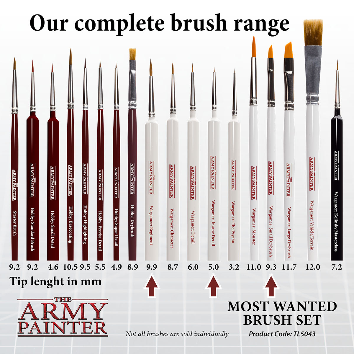 Army Painter Most Wanted Brush Set