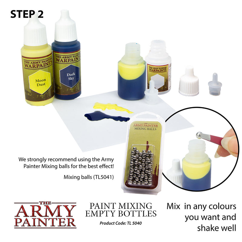 Army Painter Paint Mixing Empty Bottles