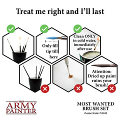 Army Painter Most Wanted Brush Set | The Clever Kobold