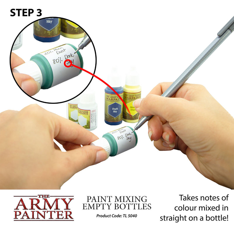 Army Painter Paint Mixing Empty Bottles