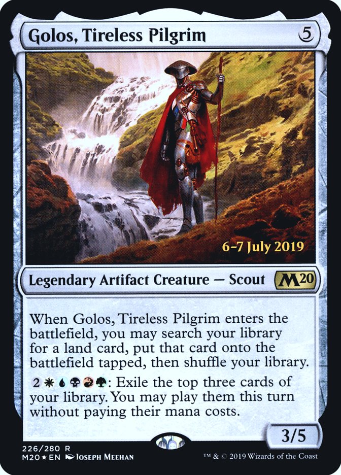 Golos, Tireless Pilgrim [Core Set 2020 Prerelease Promos] | The Clever Kobold