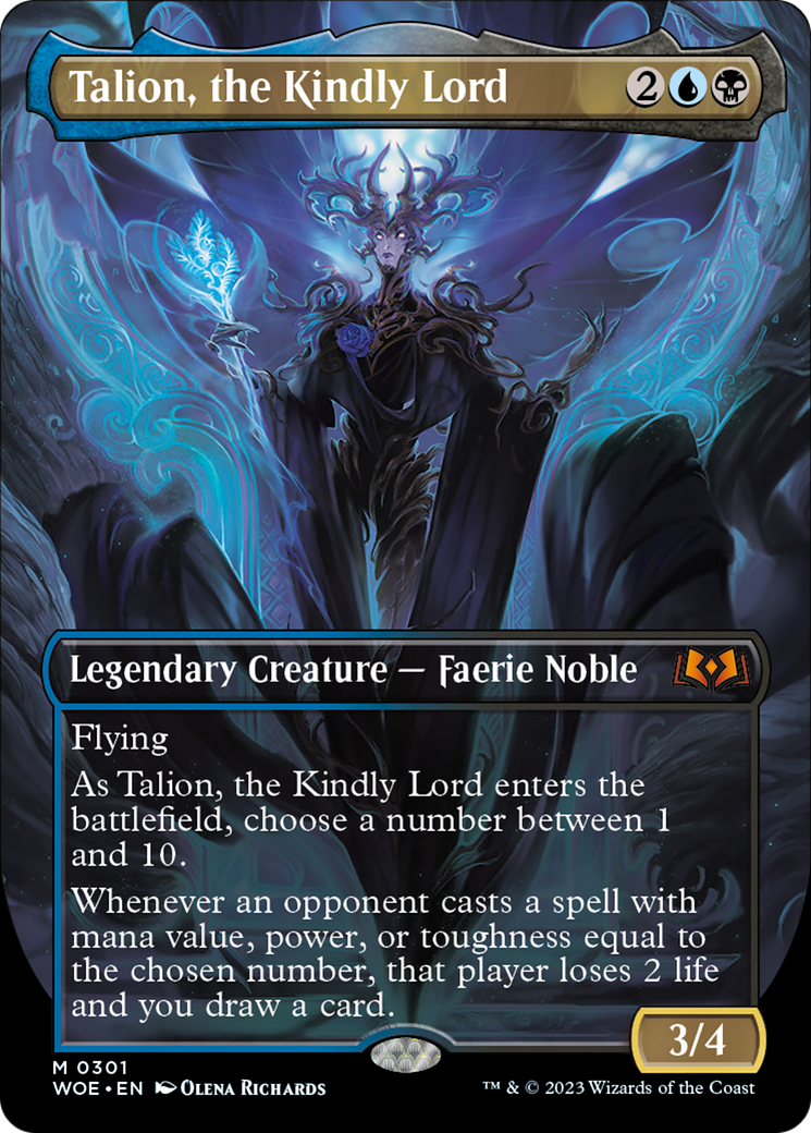 Talion, the Kindly Lord (Borderless Alternate Art) [Wilds of Eldraine] | The Clever Kobold