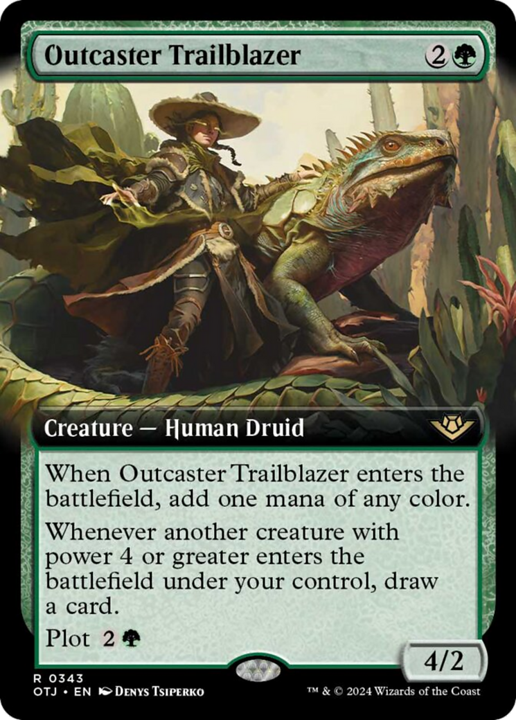 Outcaster Trailblazer (Extended Art) [Outlaws of Thunder Junction] | The Clever Kobold