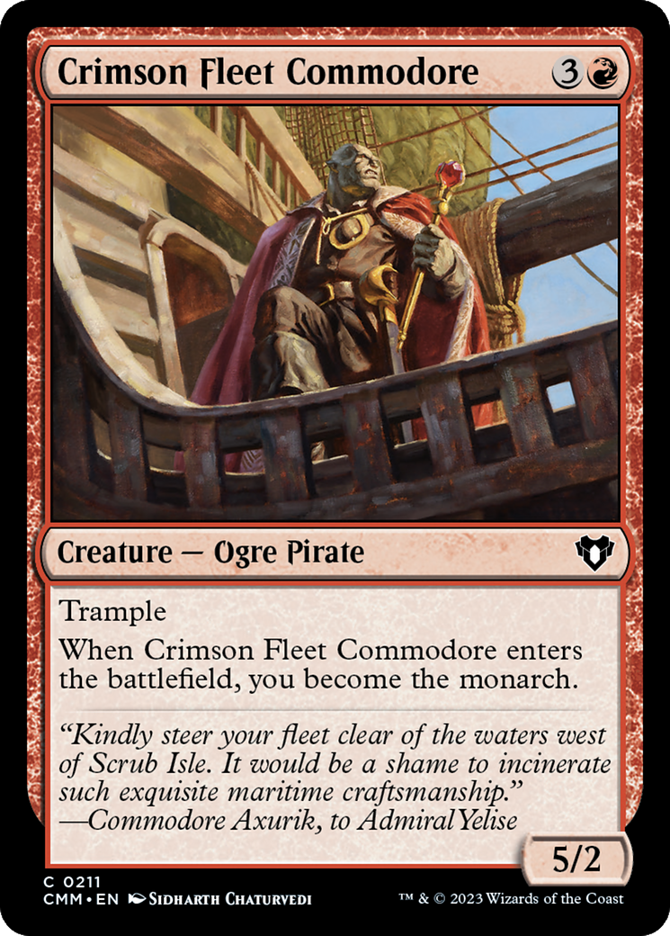 Crimson Fleet Commodore [Commander Masters] | The Clever Kobold