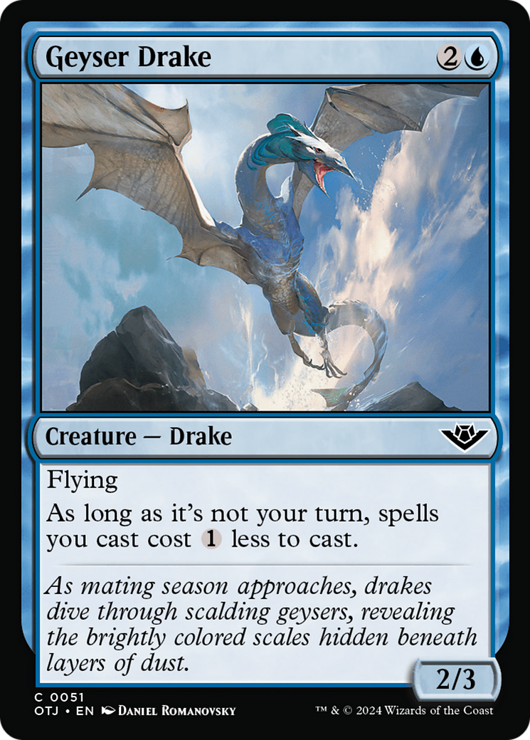 Geyser Drake [Outlaws of Thunder Junction] | The Clever Kobold