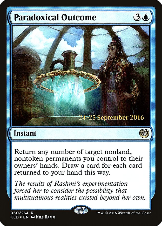 Paradoxical Outcome [Kaladesh Prerelease Promos] | The Clever Kobold