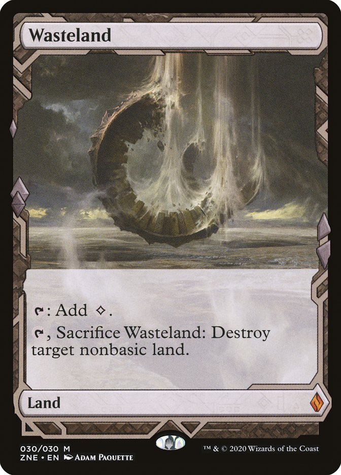 Wasteland (Expeditions) [Zendikar Rising Expeditions] | The Clever Kobold