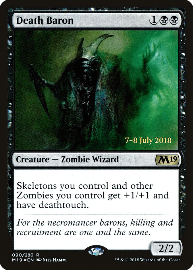 Death Baron [Core Set 2019 Prerelease Promos] | The Clever Kobold