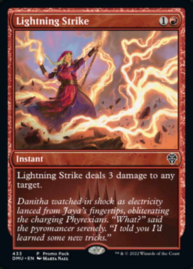 Lightning Strike (Promo Pack) [Dominaria United Promos] | The Clever Kobold