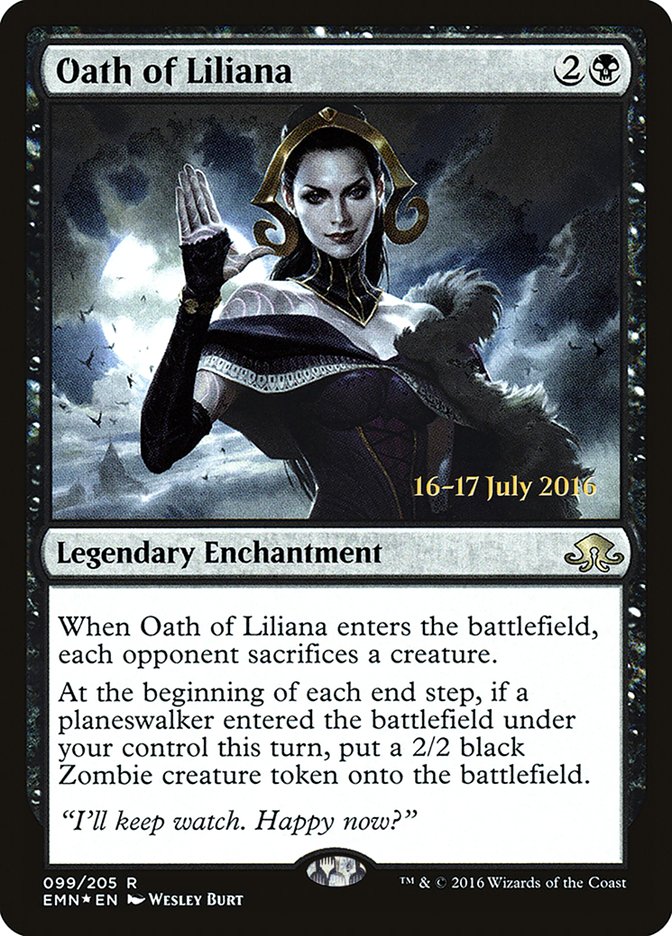 Oath of Liliana [Eldritch Moon Prerelease Promos] | The Clever Kobold