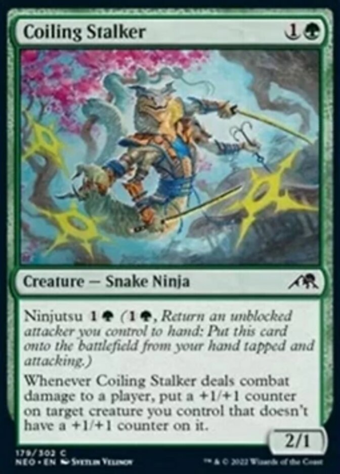 Coiling Stalker [Kamigawa: Neon Dynasty] | The Clever Kobold